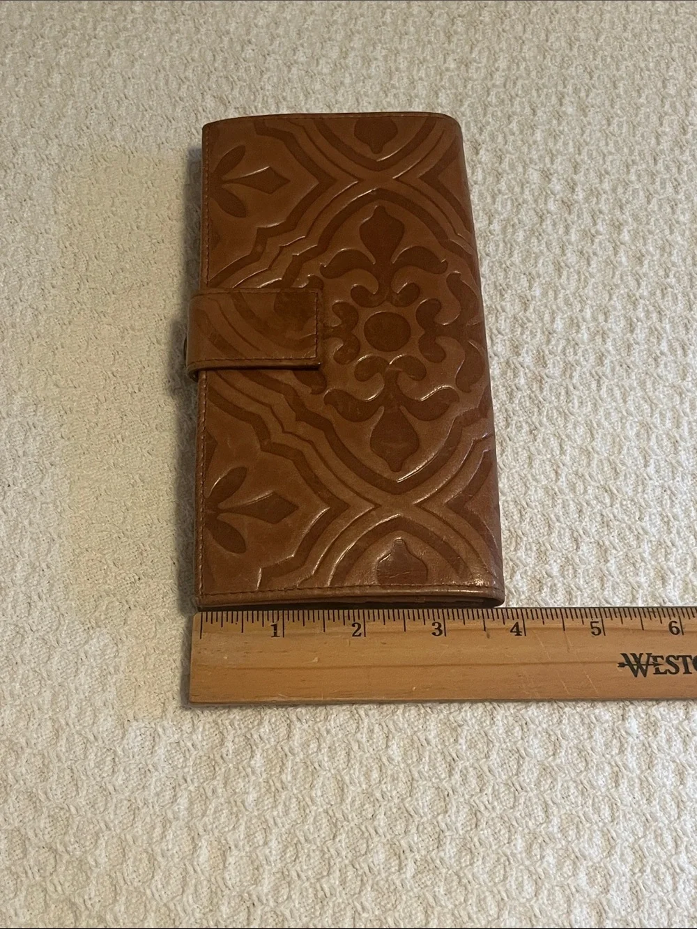HOBO Embossed Leather Wallet